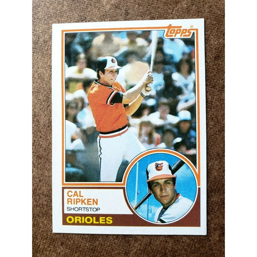 VTG 1983 Topps CAL RIPKEN JR. MLB Baseball #163 2nd YEAR Baltimore ORIOLES H.O.F